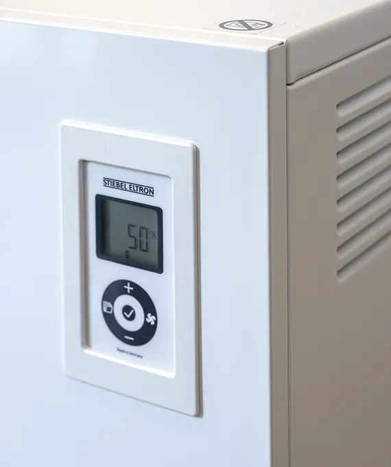 Thermostat sur un chauffage par accumulation